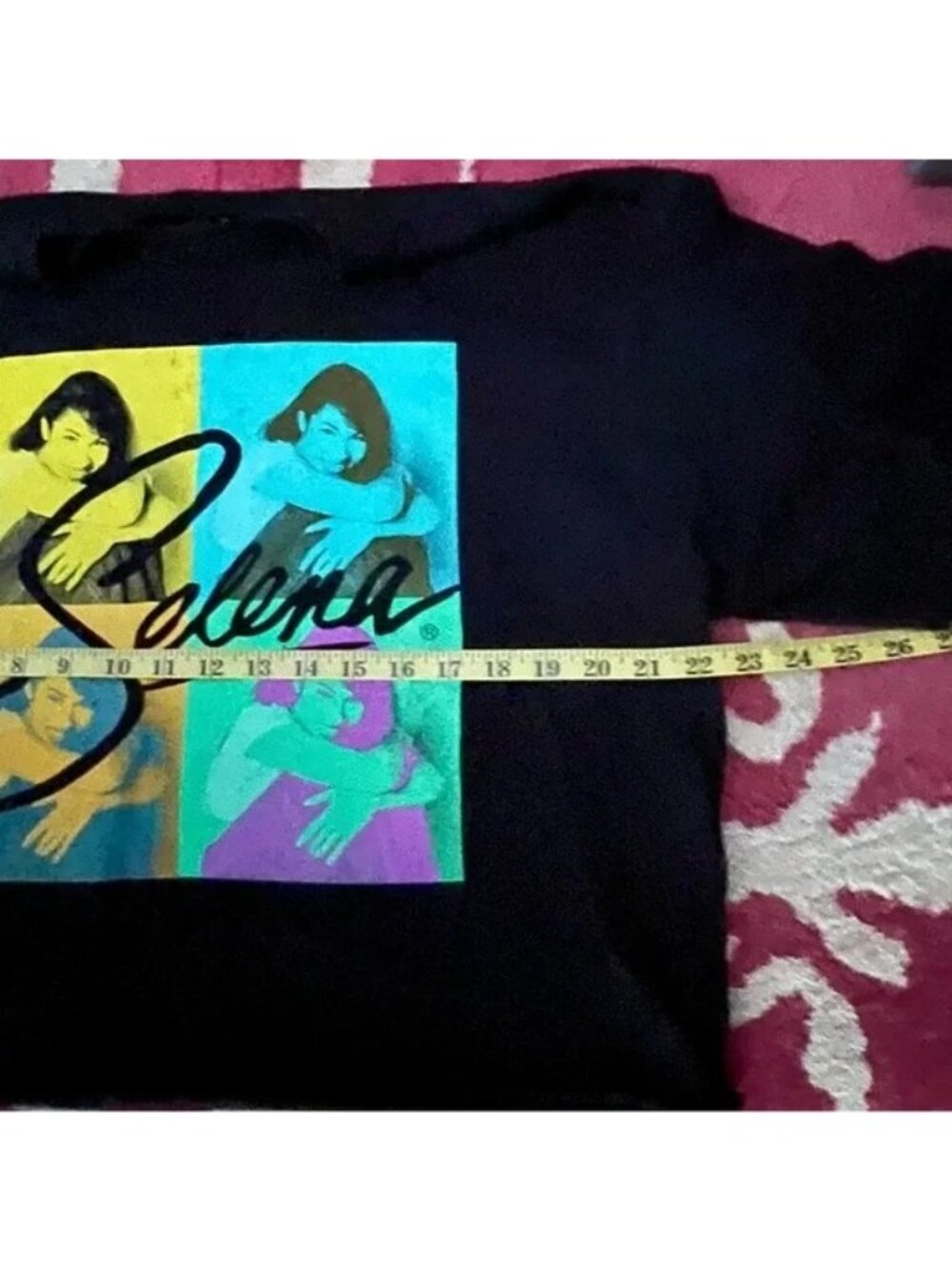 Selena Quintanilla Pop Art Graphic Tee Black XL - Picture 9 of 9